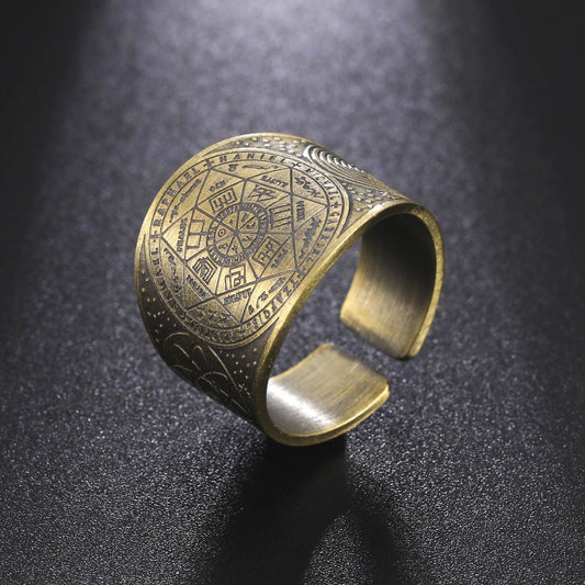 Copper Seven Arcturus Magic Ring Freemasonry Ring - Pikorua Masonic