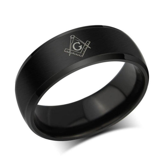 Stainless Steel Freemasonry Ring Fashion Couple Men And Women - Pikorua Masonic